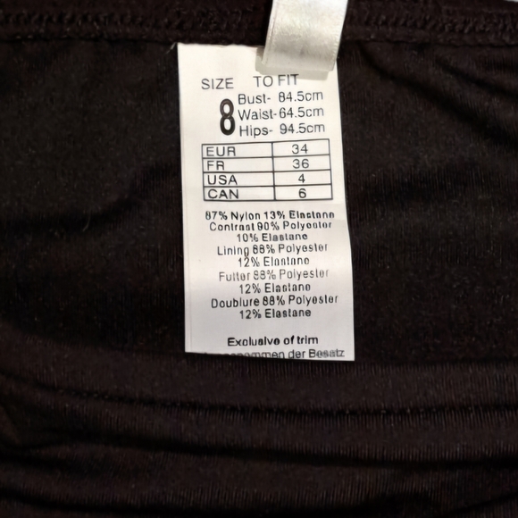 SEAFOLLY◇Black/White Block Party Multi Strap Hipster Swim Bottoms◇CAN Size 6◇NWT - Picture 6 of 7